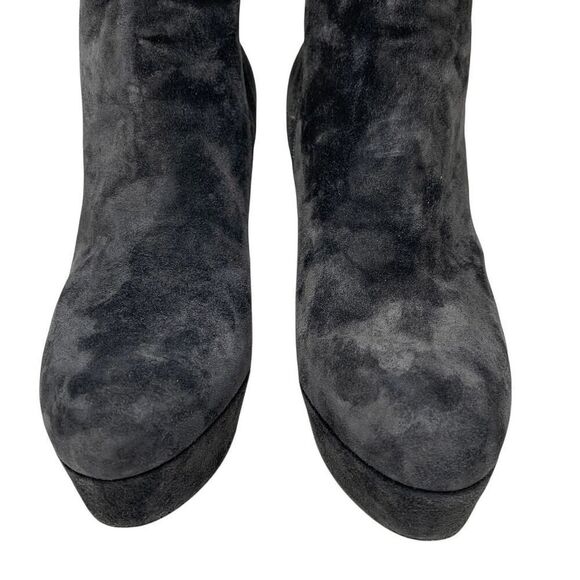 Christian Louboutin Bianca Bootie 120 EU 39 US 9 Charbon Velour Suede Platform - Picture 3 of 11